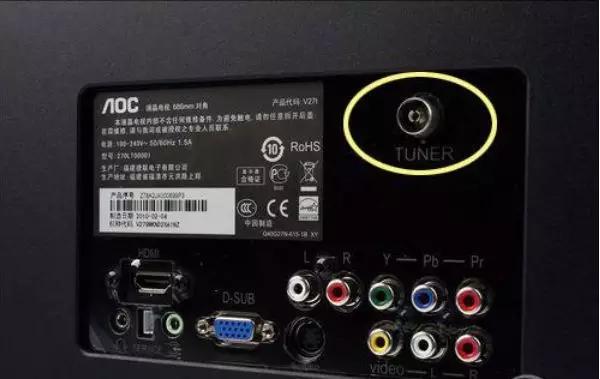 rf射频输入接口一般被叫做"有线电视接口",顾名思义就是用于连接有线