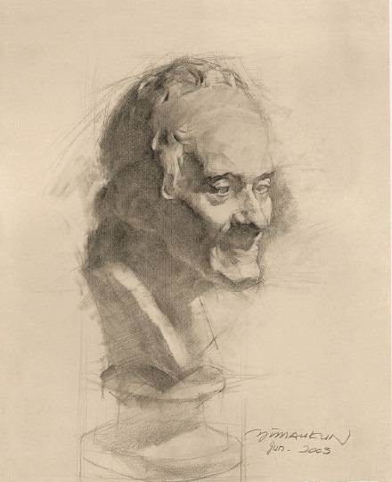 冉茂芹素描石膏像精选