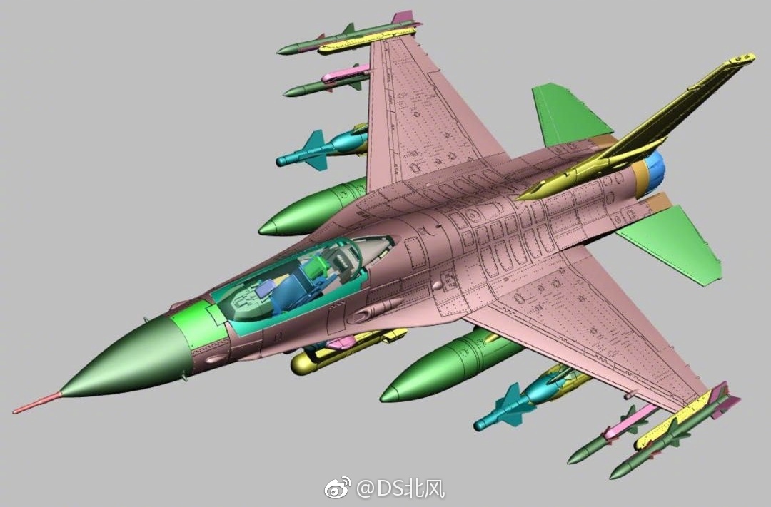 卡乐比发布的一批f16建模图欣赏看来保形油箱可以取掉