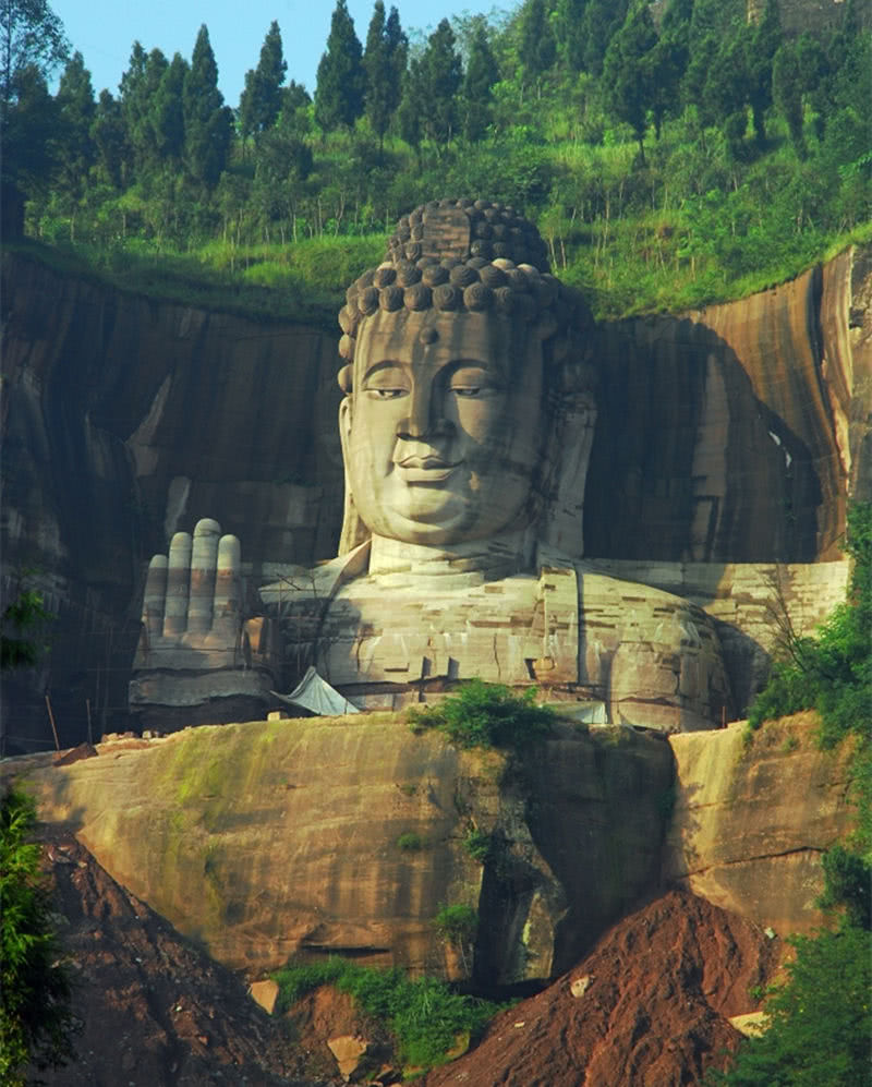 佛像|游客|乐山大佛_新浪新闻