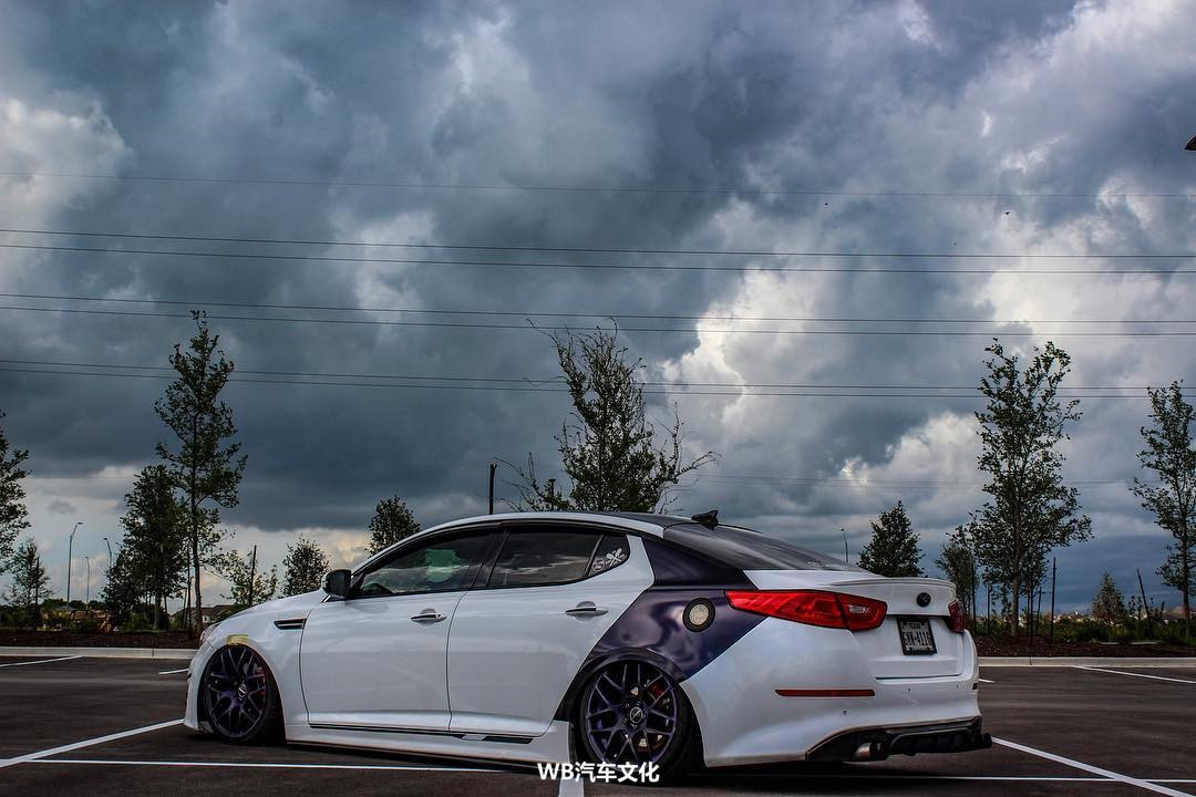 美女的网红座驾 - 起亚k5改装案例