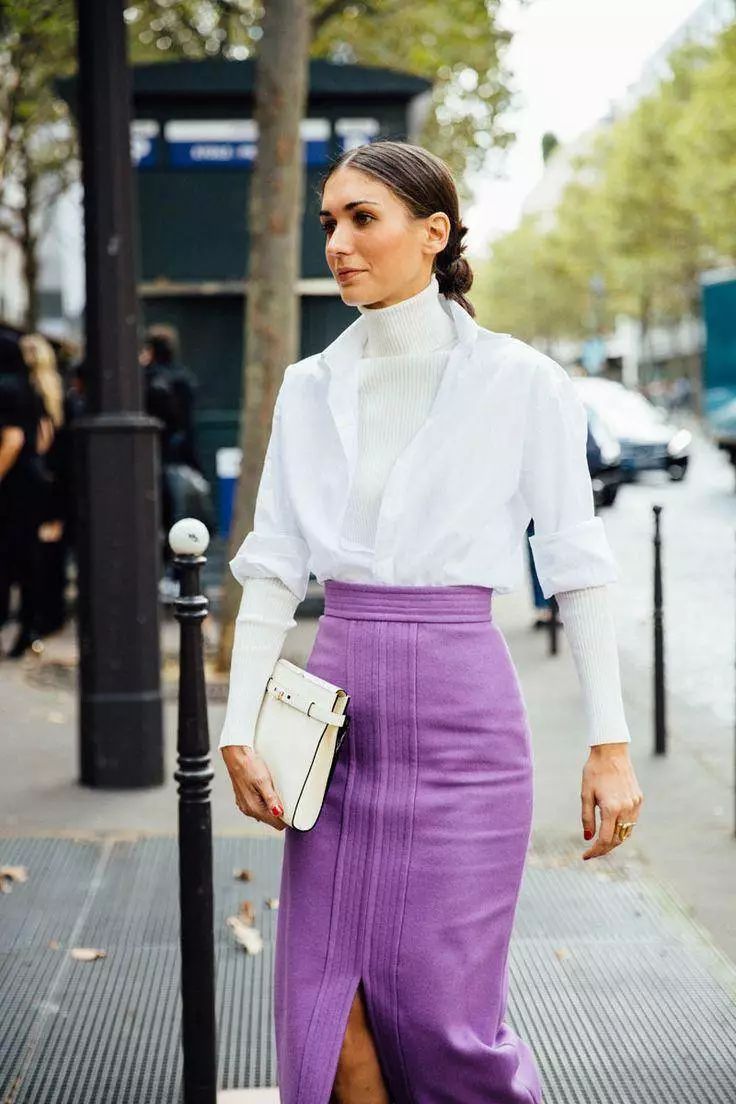 百褶裙|紫色|黄皮_新浪网