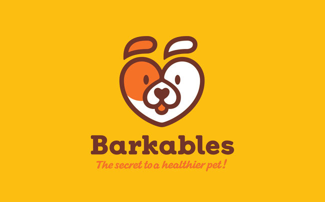 Barkables狗狗服务品牌logo设计及vi设计欣赏