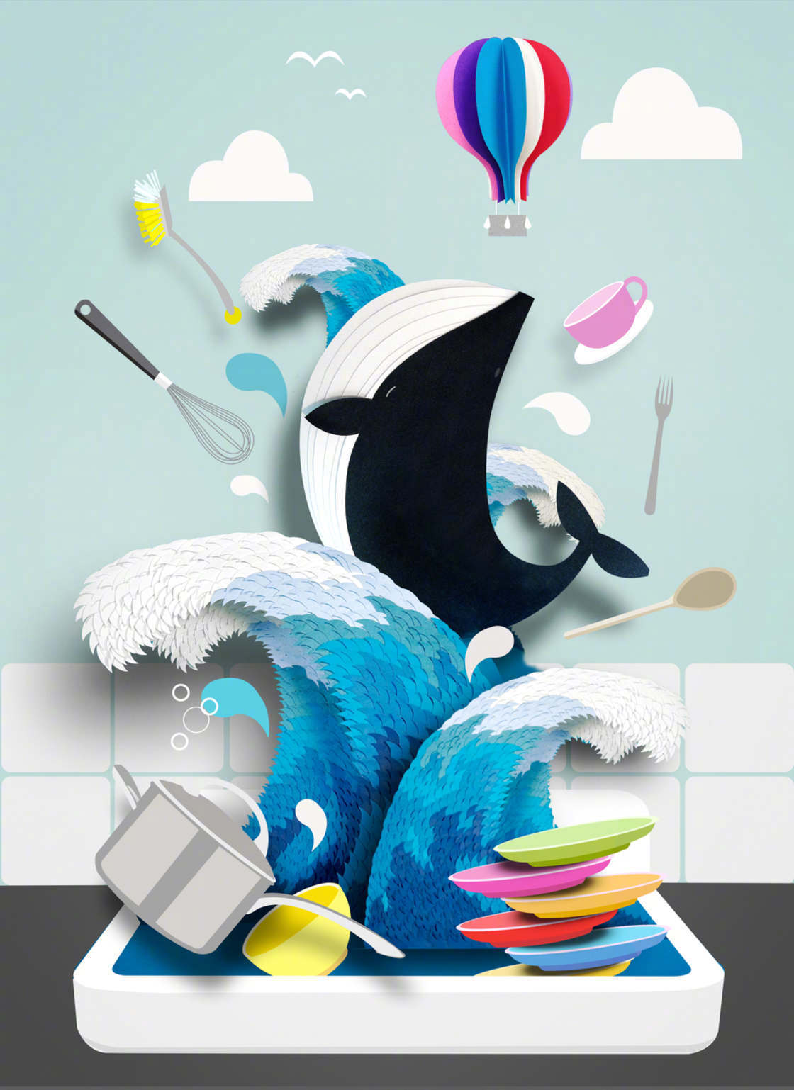 艺术家,插画师 lisa lloyd 纸艺作品