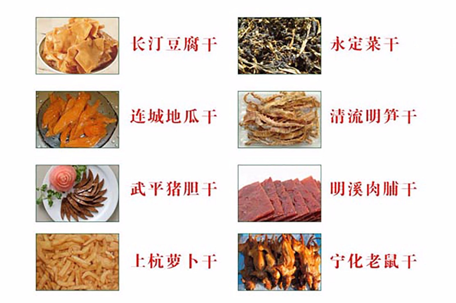 龙岩特产闽西八大干有三个不是龙岩的老鼠干真是老鼠做的吗