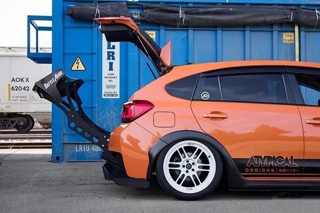 这条大尾翼真是太嚣张,如此改装的斯巴鲁xv你能接受吗-新浪汽车