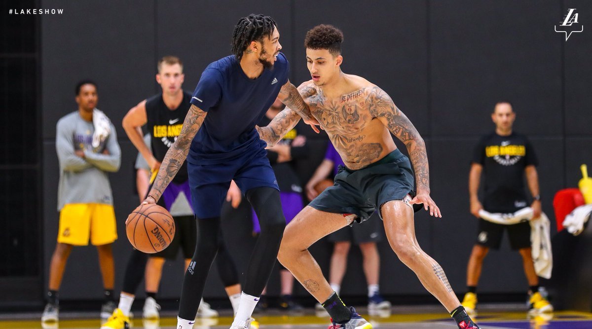 隆多,库兹马,英格拉姆,斯蒂芬森等新援老将在球馆训练!期待