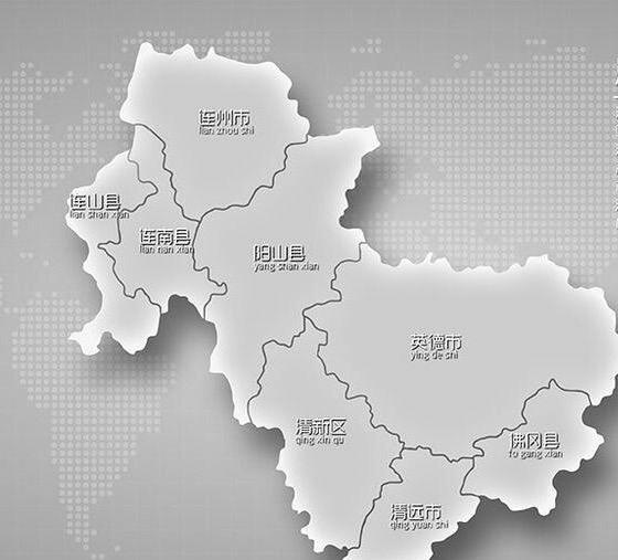 连州市位于广东省西北部,小北江上游.