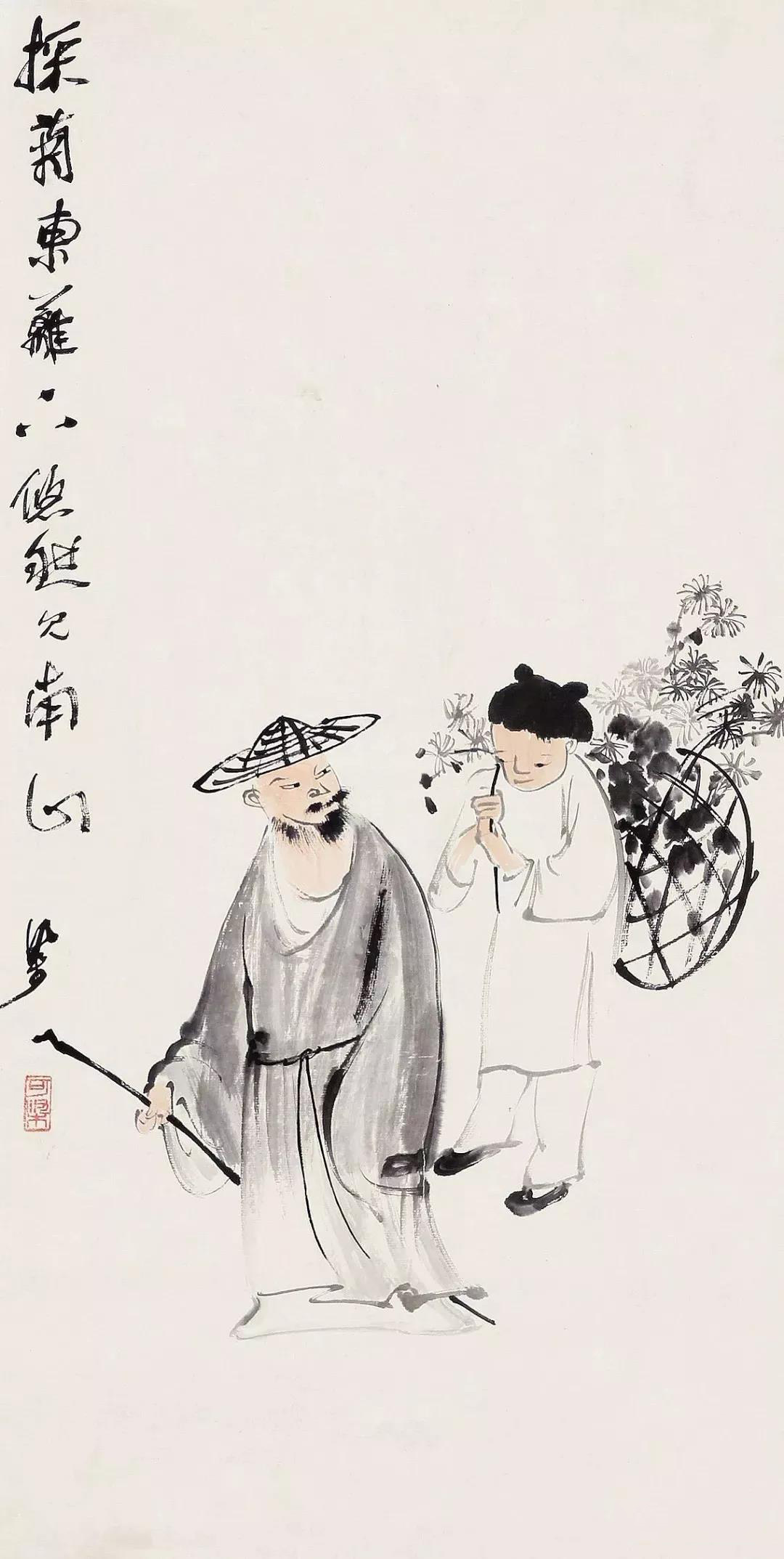 李可染人物画风趣幽默耐人寻味