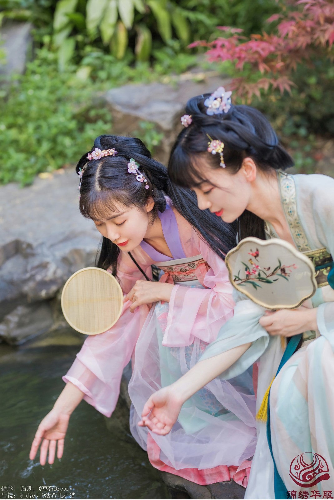 汉服写真-汉服两姐妹,展华夏服饰之美,庆佳节端午之意