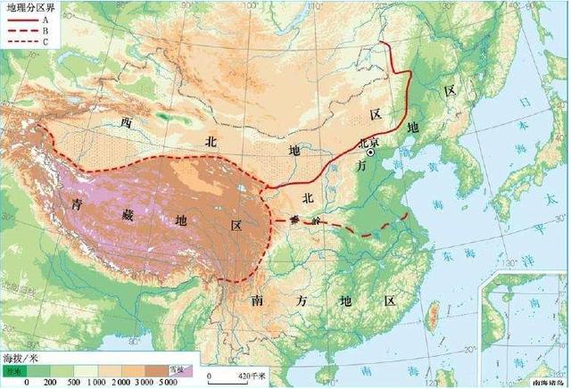 中国四大地理分区,除了南方和北方,还有两个分区你都知道吗?
