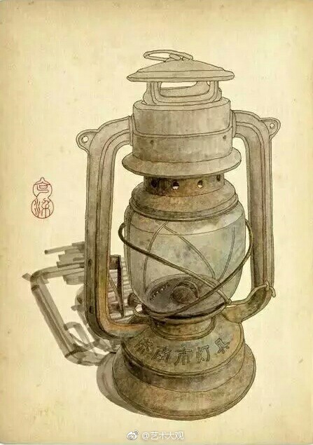 怀旧老物件手绘 | 淡彩静物作品欣赏
