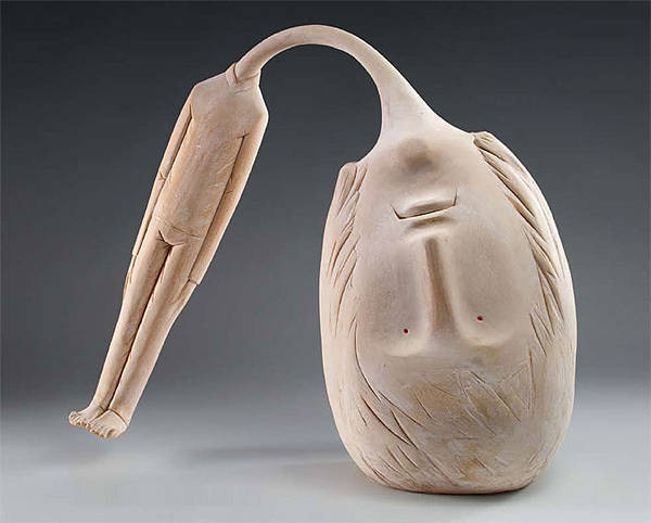 意大雕塑家ivan lardschneider,他的作品充满伤感的幽默