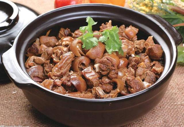 狗肉滚三滚神仙站不稳红烧狗肉肉块酥烂鲜咸味美香气浓郁