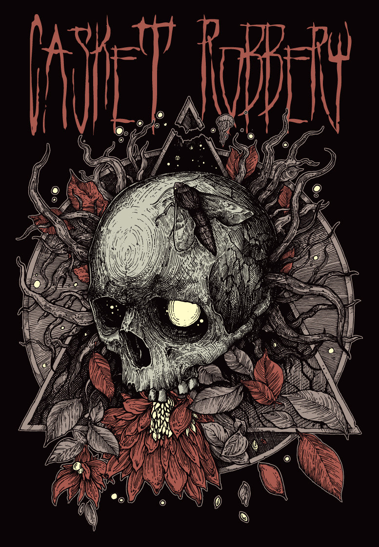 skull骷颅头绘画插画图形设计