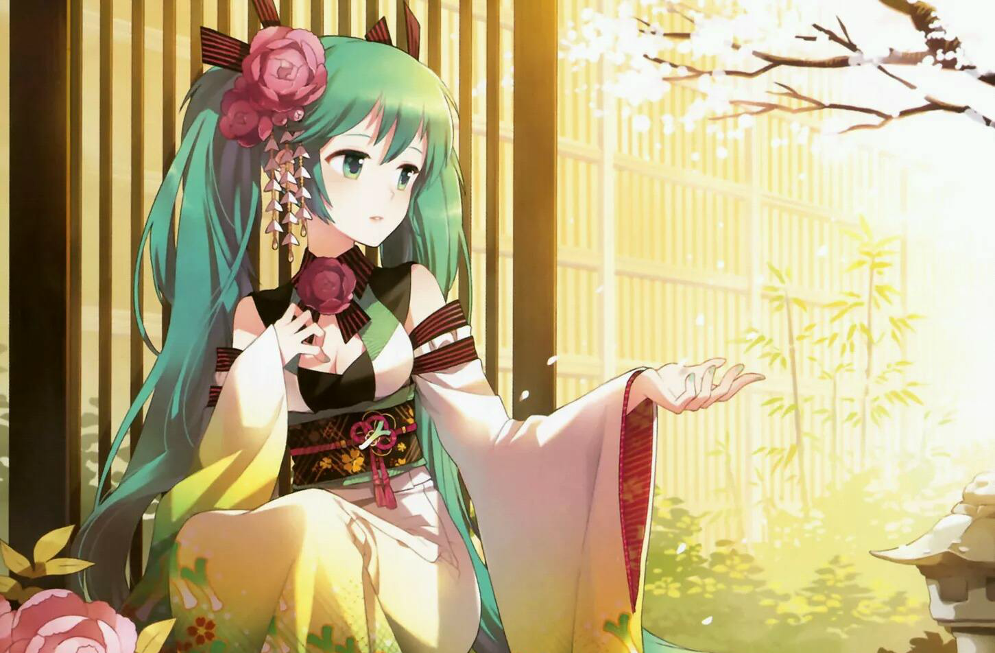 聪明伶俐的初音未来,遇上唯美的古风之后,如同仙女下凡般美丽