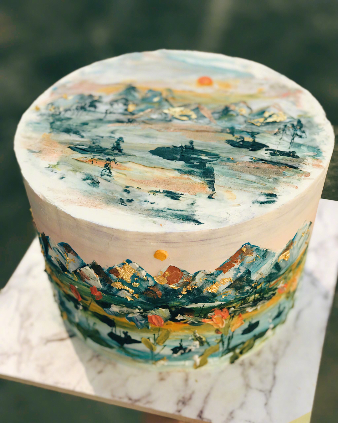 蛋糕上的风景画 ins:cupplets