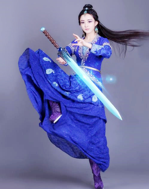 仙侠剧里蓝衣美人,刘诗诗的龙葵,杨幂的风晴雪,赵丽颖的玉无心