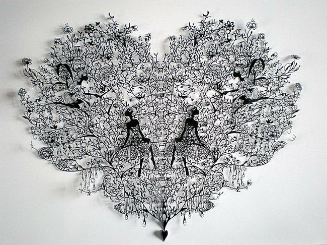 hinaaoyama一位来自日本的剪纸艺术大师