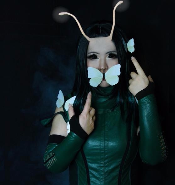 银河护卫队2螳螂妹cosplay漫威的呆萌代表