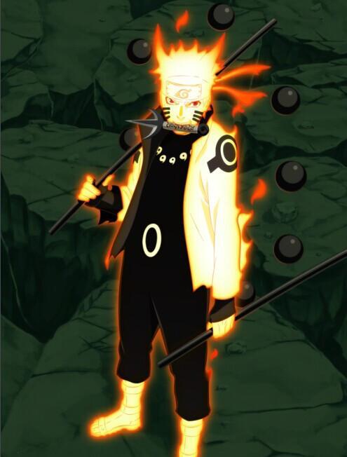 且九尾不会蚕食查克拉,此形态下鸣人可以使用尾兽化,尾兽玉等键连忍术