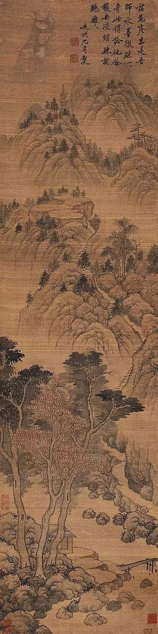 笔劲捷有力,融揉参杂,话说吴门画派的创始人的画|沈周|绘画|吴门_新浪