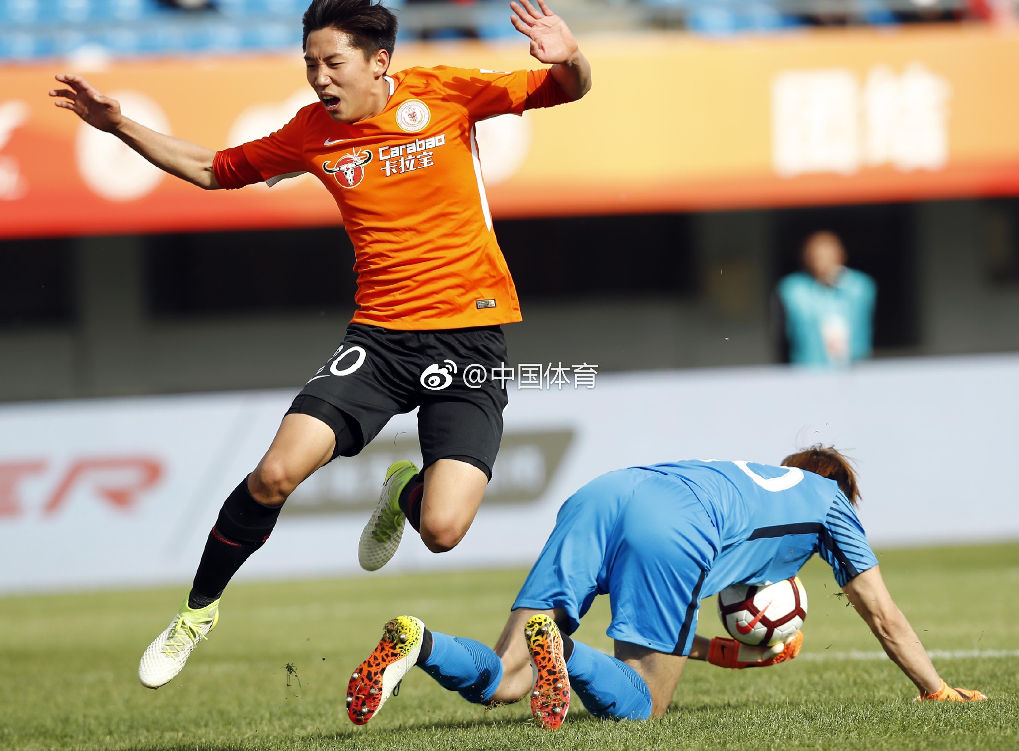 中超联赛第六轮,北京人和半场1比1平贵州.