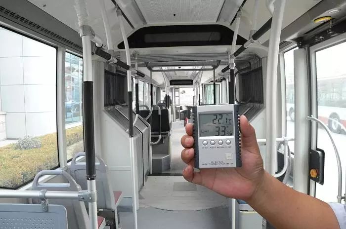 张家口空调公交车上线告别炎炎夏日!