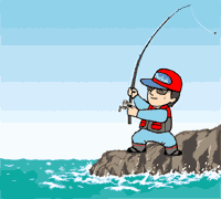 搞笑钓鱼的gif动图图片