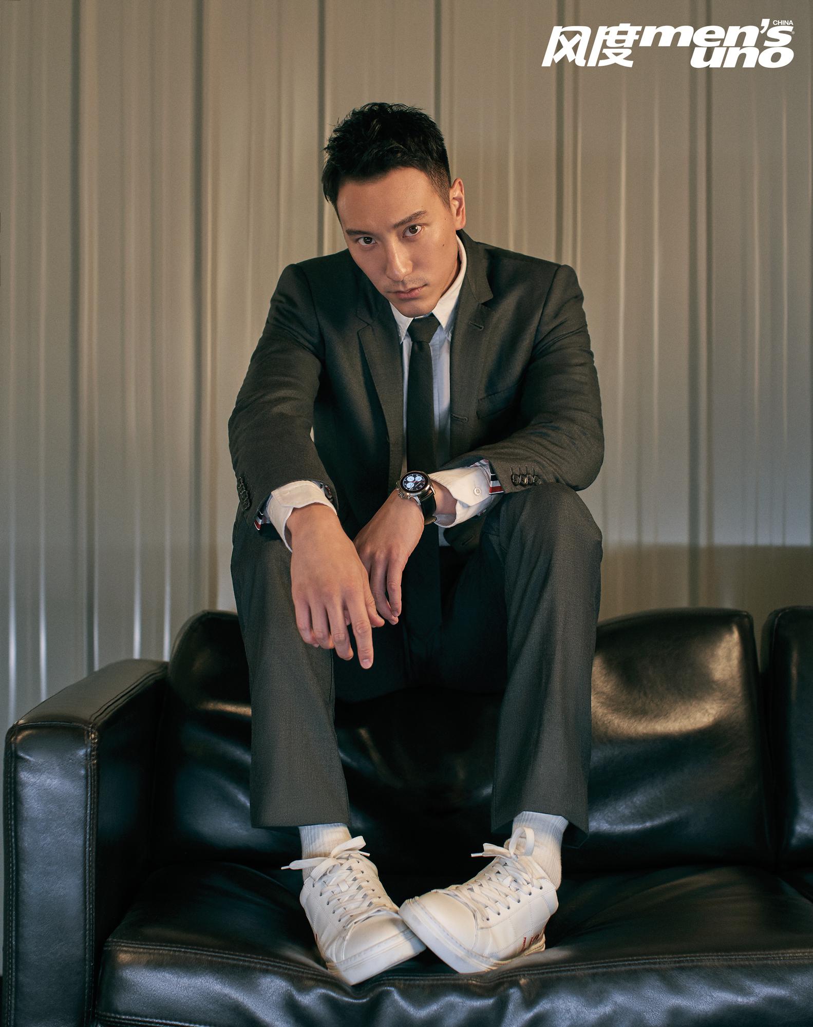 登上《风度mens uno》杂志11月号封面的@sunny王阳明