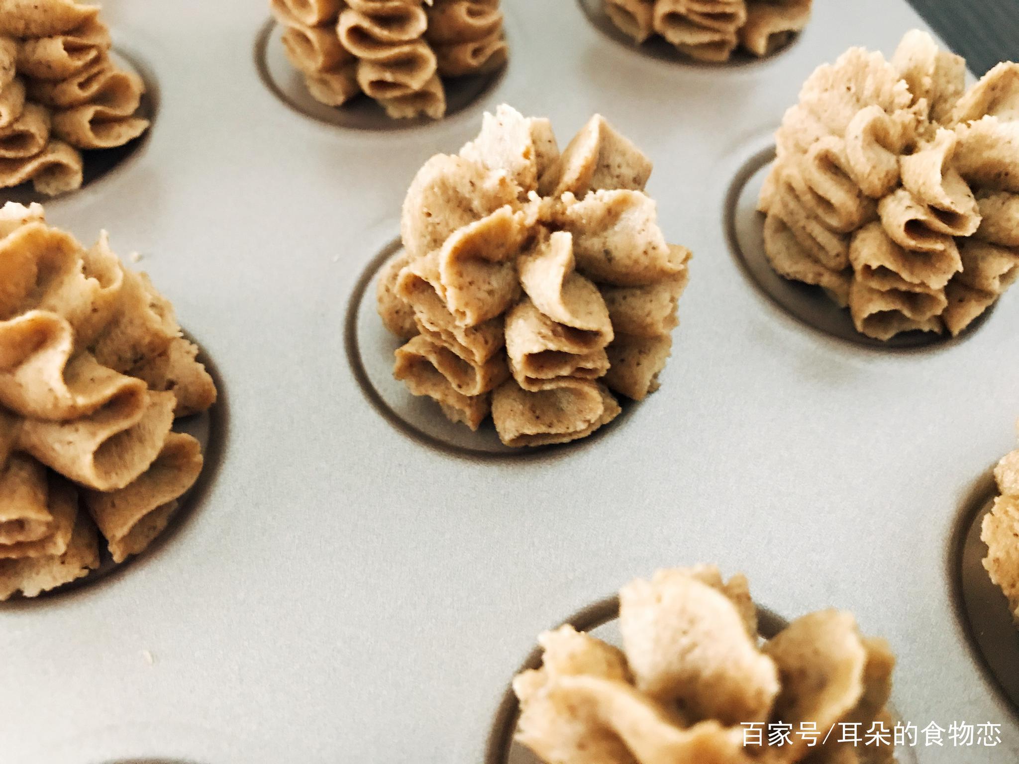 网红珍妮小熊曲奇饼干,云顶挤花曲奇花纹不消失不塌陷的秘密