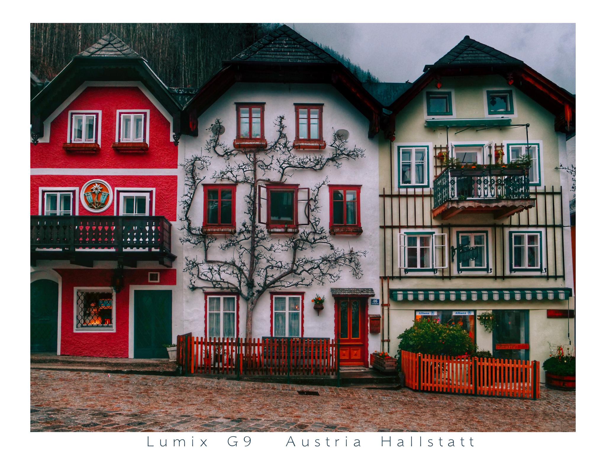奥地利的颜色是丰富亮丽多彩的,房子是小巧精致的