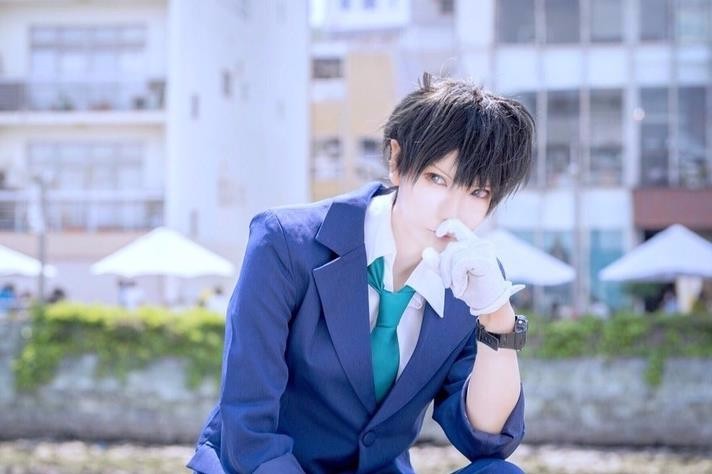 名侦探柯南cosplay,没有熊叔的新一,也能很帅气!