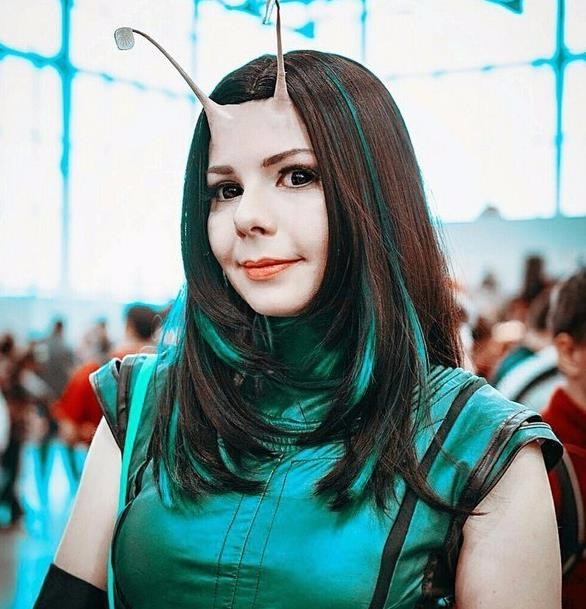 银河护卫队2螳螂妹cosplay漫威的呆萌代表