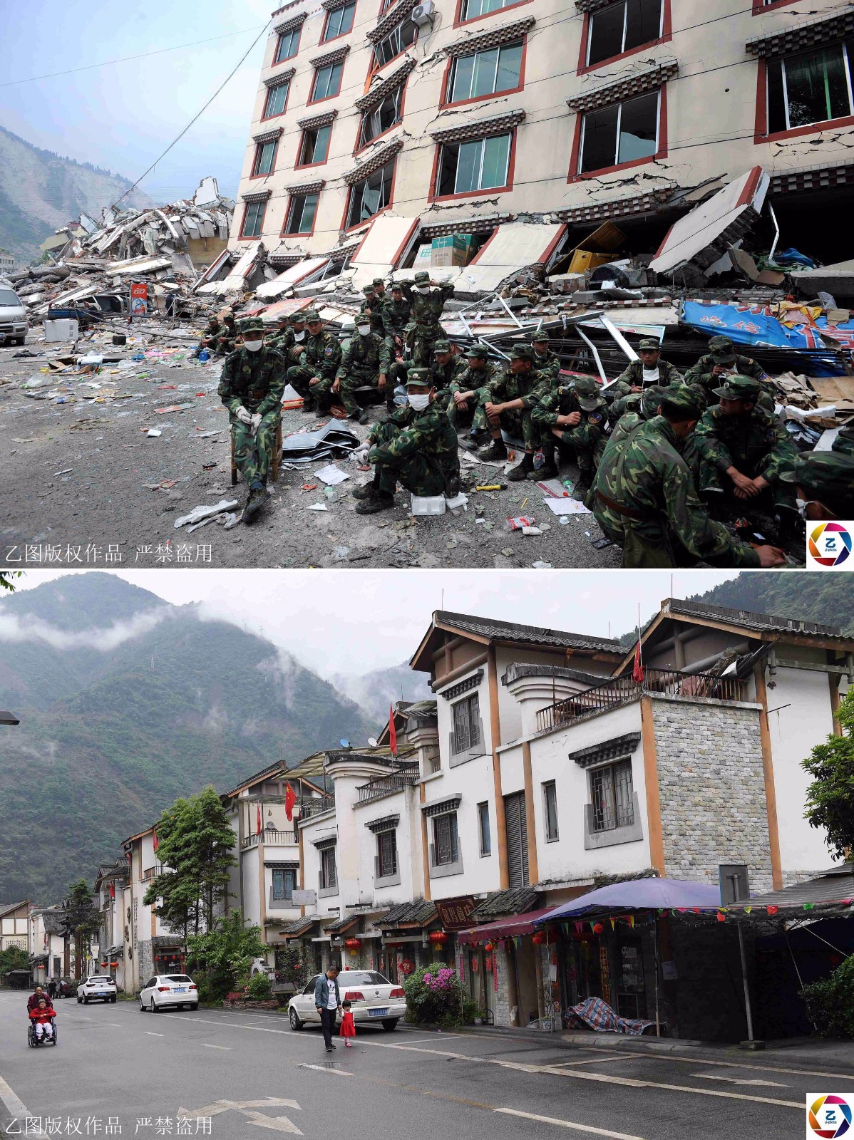 她扶遇难亲人遗体放声大哭,今日映秀成旅游小镇,已不再悲伤