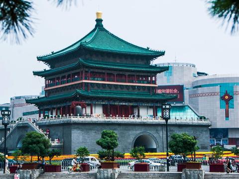 站在钟楼望长安|西安钟楼|钟楼|西安_新浪新闻