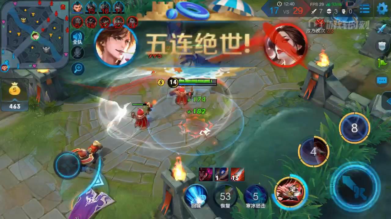 王者荣耀:李白兵线刷大,1v5轻松秀五杀了解下!这操作真6!