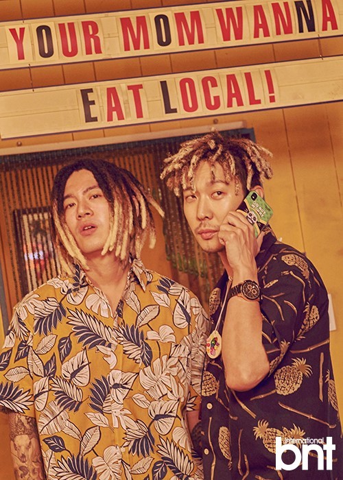 韩国艺人skull携手haha拍时装杂志写真