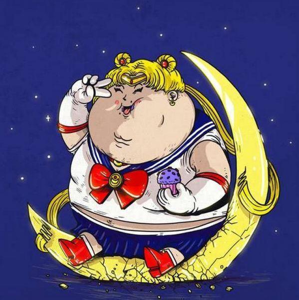 当动漫人物变成胖子之后会是什么样一胖毁所有真的是辣眼睛