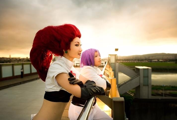 神奇宝贝cosplay女版小智很调皮哟武藏才是非主流的鼻祖