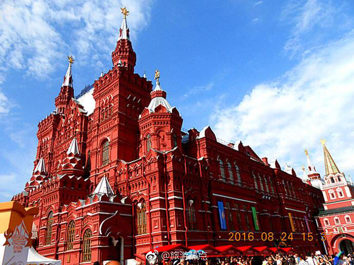 莫斯科红场成为的网红世界旅游关注的焦点