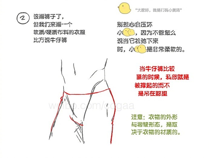 如何绘制男性的裤裆|裆部|长条|画法_新浪新闻