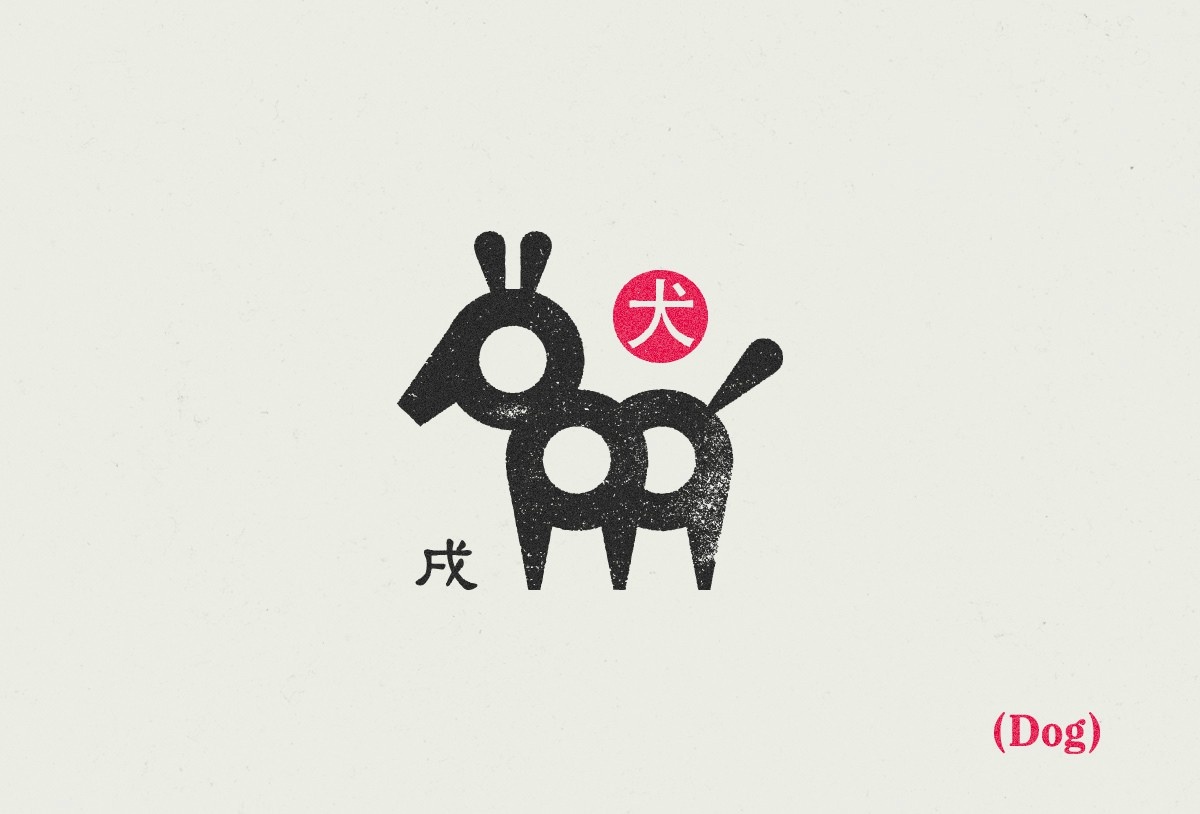中国的占星术图形logo设计