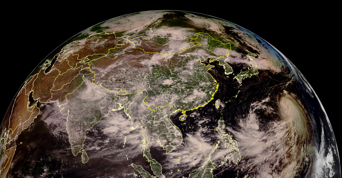 从太空看8月5日天气:东北高温熄火,南海新台风正在酝酿?