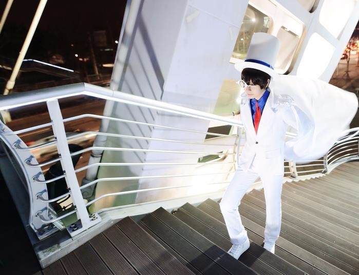 名侦探柯南cosplay,没有熊叔的新一,也能很帅气!
