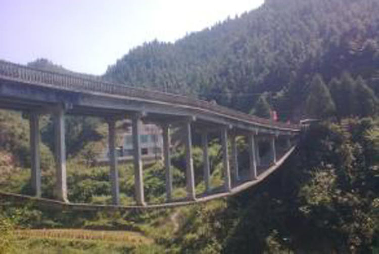 淘金大桥位于湖南洞口的淘金村,于1989年建成通车.