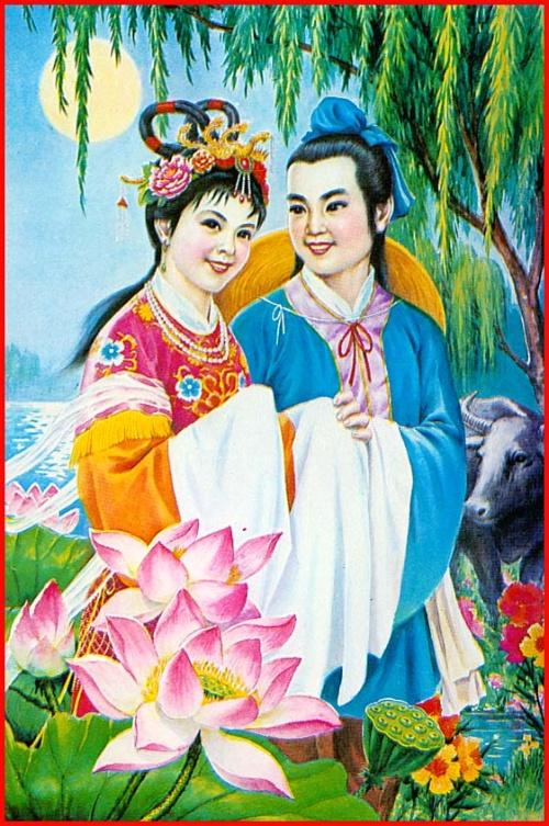 才子佳人们百年好合的古典年画张张喜庆幅幅吉祥