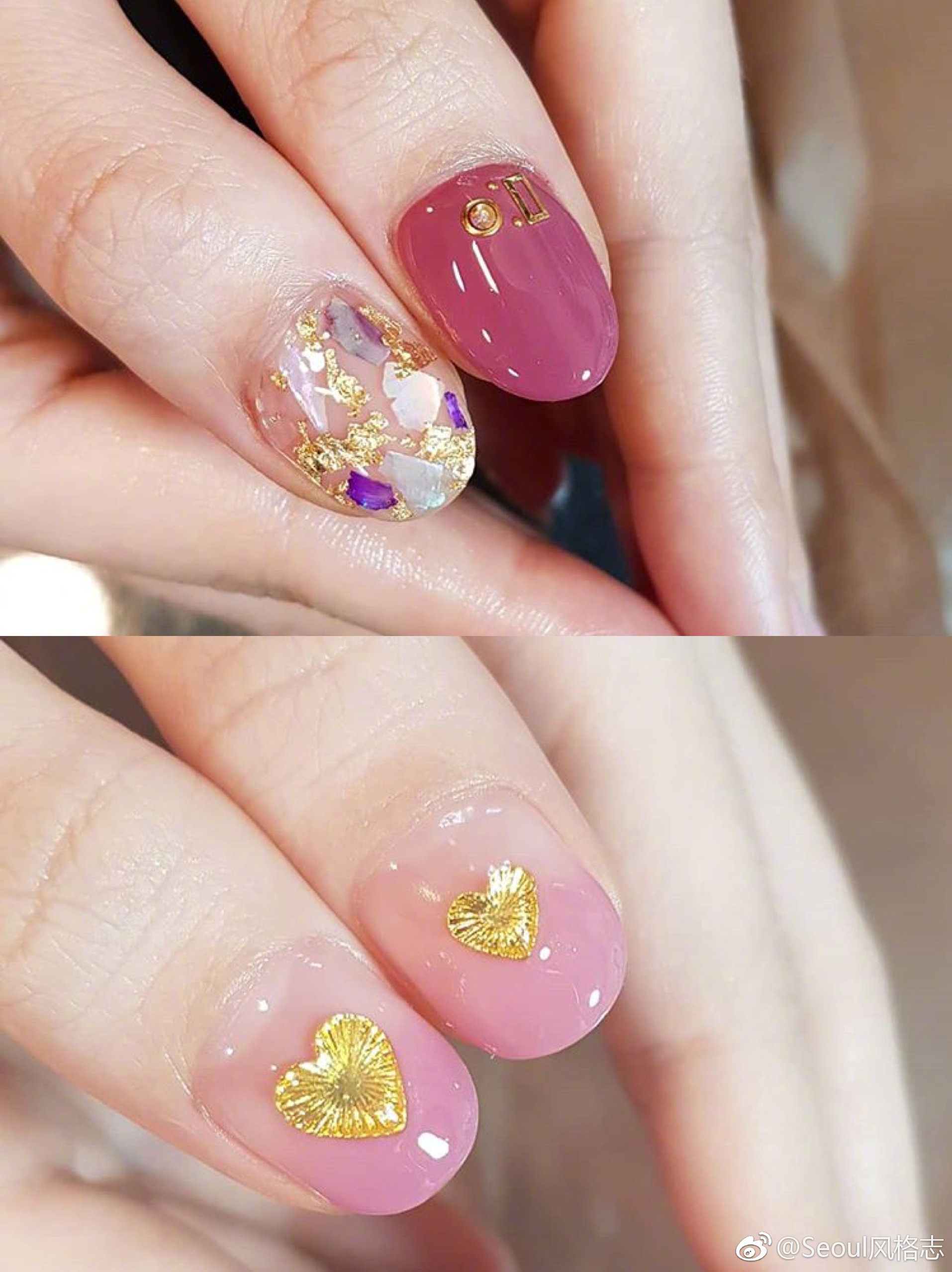 少女感满满的清新美甲,真的好温柔.