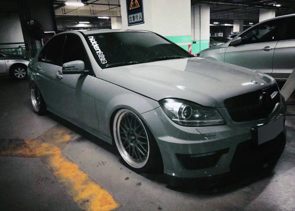 只因为迷恋老款奔驰c63,山西车友购入c180打造成心中的样子!