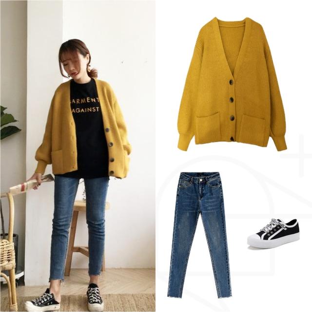 针织开衫 牛仔裤,时髦好搭配,好看又减龄,洋气到飞起来!